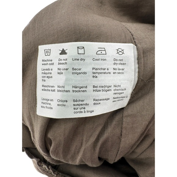 Esprit Y2K Brown‎ Sleeveless Tiered Mini Dress Size 16 Smocked Cottagecore - Picture 6 of 8